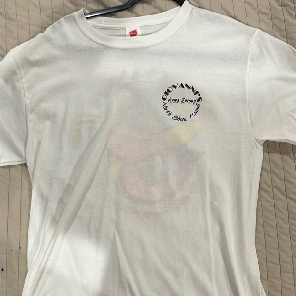 White Giovanni's Aloha Shrimp T-Shirt